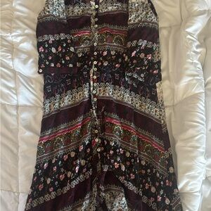 Le Salty Boho Floral Maxi Dress